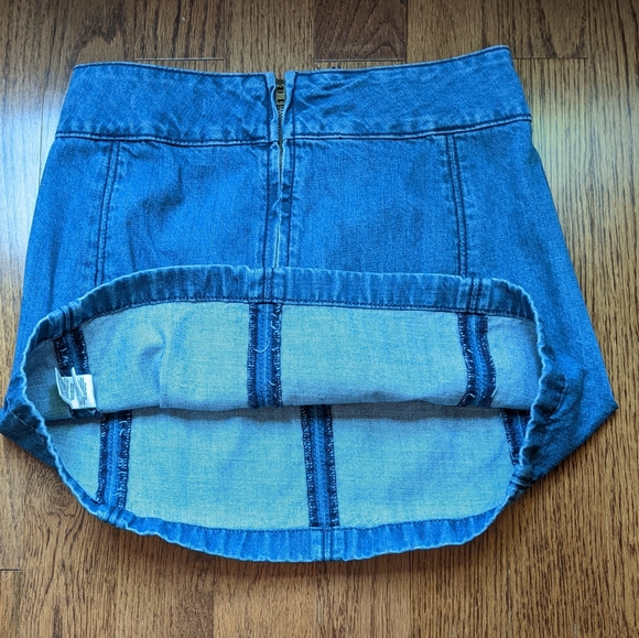 Free People Blue Denim Jean Skirt - Picture 6 of 10